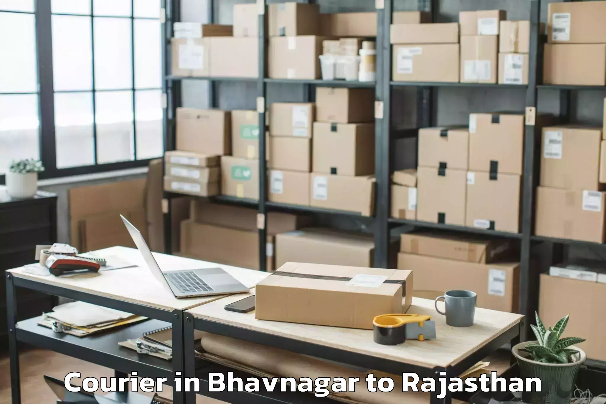 Book Bhavnagar to Bari Sadri Courier Online